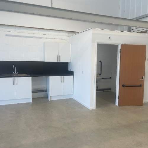 Industrial unit kitchen and wc